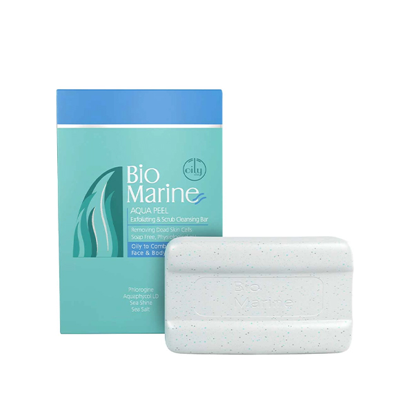 پن لایه بردار پوست بایومارین مدل AQUA PEEL با عملکرد لایه بردار و اسکراب مناسب پوست های چرب و مختلط صورت و بدن وزن ۱۰۰ گرم