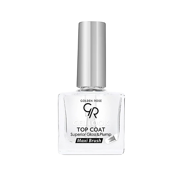 تاپ کت ژلی گلدن رز مدل GEL LOOK با افکت حجیم کننده و براق کننده حجم ۱۰.۵ میل