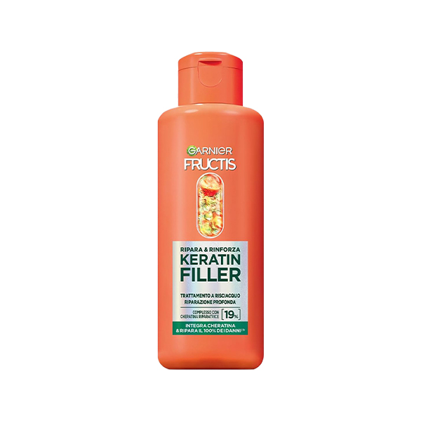 ماسک مو کراتین فیلر گارنیه مدل DAMAGE ERASER با فرمولاسیون بازسازی‌کننده عمقی حجم ۲۰۰ میل