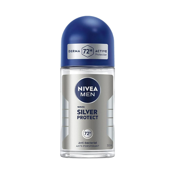 رول ضدتعریق مردانه نیوآ مدل SILVER PROTECT با ویژگی آنتی‌باکتریال و ماندگاری ۷۲ ساعته حجم ۵۰ میل