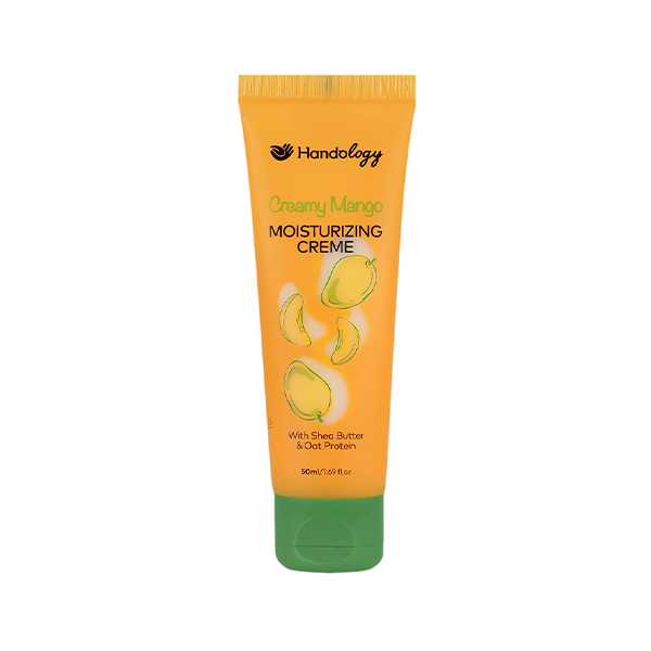 کرم آبرسان دست و صورت هندولوژی مدل CREAMY MANGO حاوی شی باتر و پروتئین جو دوسر حجم 50 میل