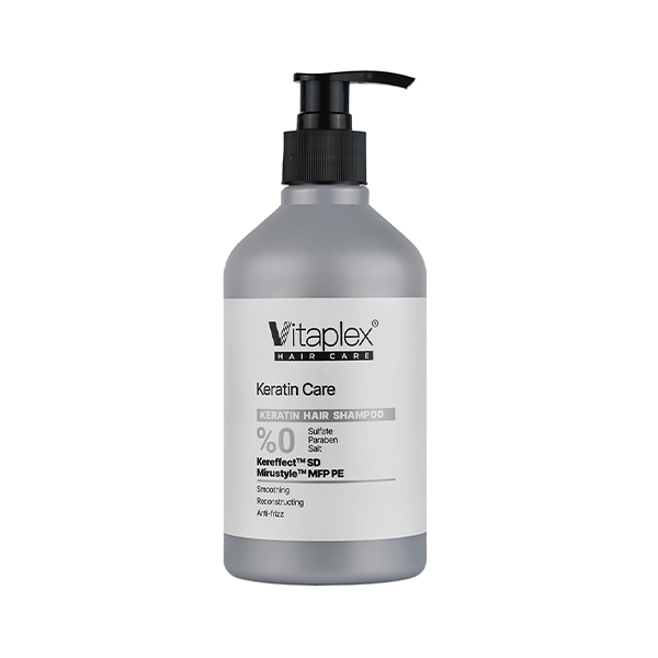 شامپو موهای فاقد سولفات ویتاپلکس مدل Keratin Care  مناسب برای موهای  کراتینه حجم 500ml