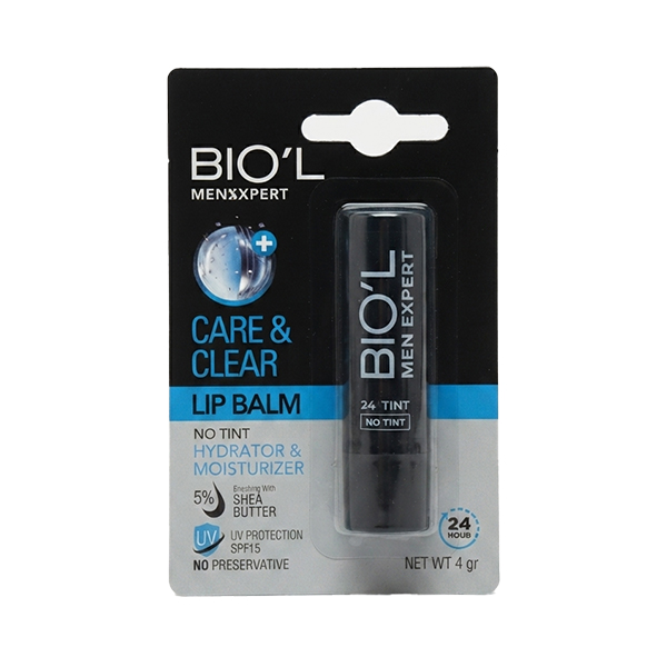 بالم لب مرطوب کننده و محافظت کننده آقایان بیول مدل Care & Clear حاوی SPF15 و ویتامین E وزن ۴ گرم