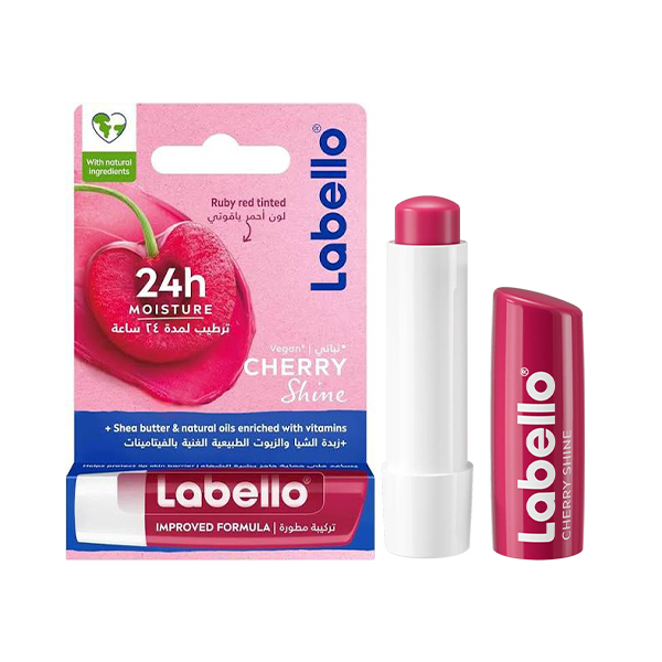 بالم لب آلبالویی لابلو مدل Cherry Shine با رطوبت رسانی ۲۴ ساعته وزن ۴.۸ گرم