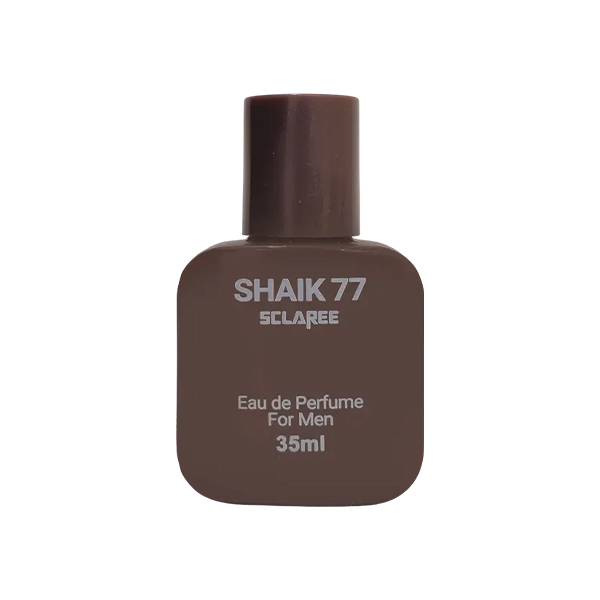 عطر جیبی مردانه اسکلاره مدل Shaik 77 با رایحه گرم، تند، شرقی و ادویه‌ای حجم 35ml