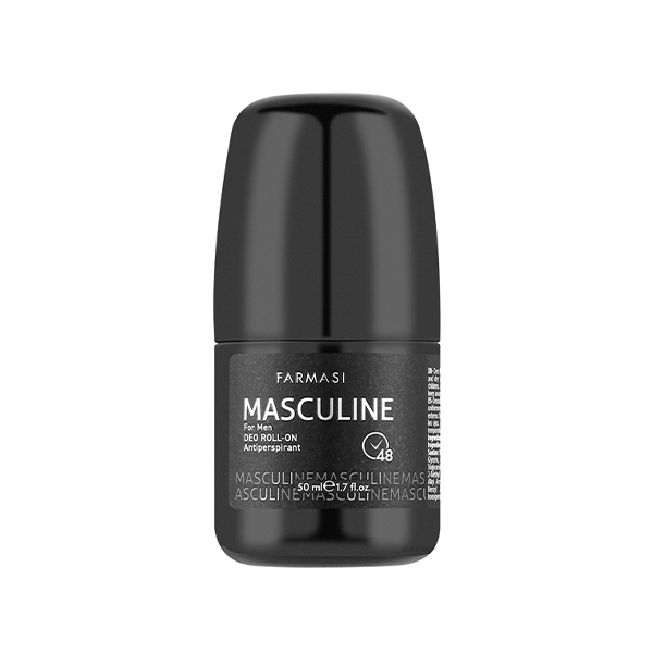رول ضدتعریق مردانه فارماسی مدل Masculine با ماندگاری ۴۸ ساعته و فرمولاسیون فاقد الکل حجم 50ml