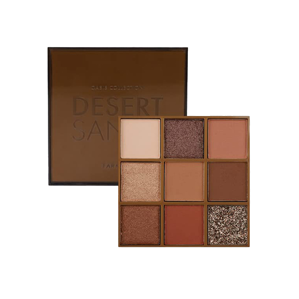 پالت سایه چشم فارماسی مدل Desert Sands با پیگمنت بالا و ترکیب رنگ‌های گرم مات و شاین وزن 8.1g