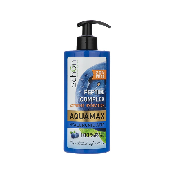 کرم آبرسان پمپی آکوامکس شون مدل Peptide Complex حاوی هیالورونیک اسید و بلوبری حجم 500ml