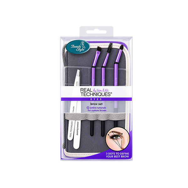 ست  تخصصی اصلاح و آرایش ابرو ریل تکنیک مدل Brow Set  به همراه کیف مخصوص 5 عددی