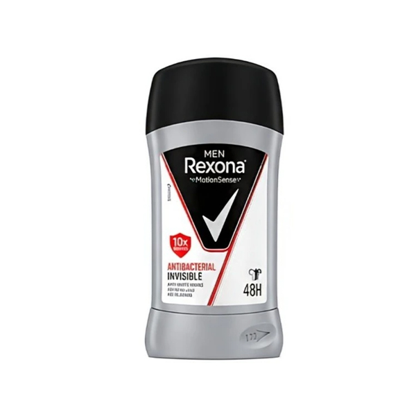 استیک ضدتعریق مردانه رکسونا مدل Antibacterial + Invisible با ماندگاری ۴۸ ساعته، ضد باکتری و ضد لک لباس وزن ۵۰ گرم