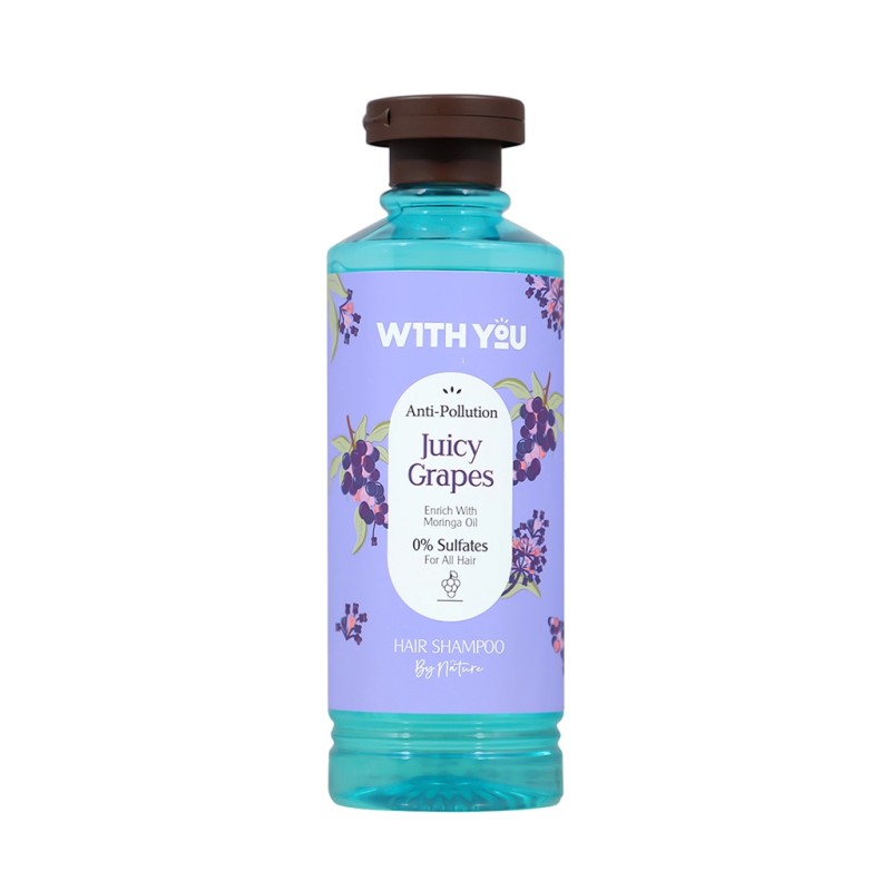 شامپو روزانه درخشان‌کننده و تقویت‌کننده ویت یو مدل Juicy Grapes مناسب انواع مو حجم ۳۰۰ میل