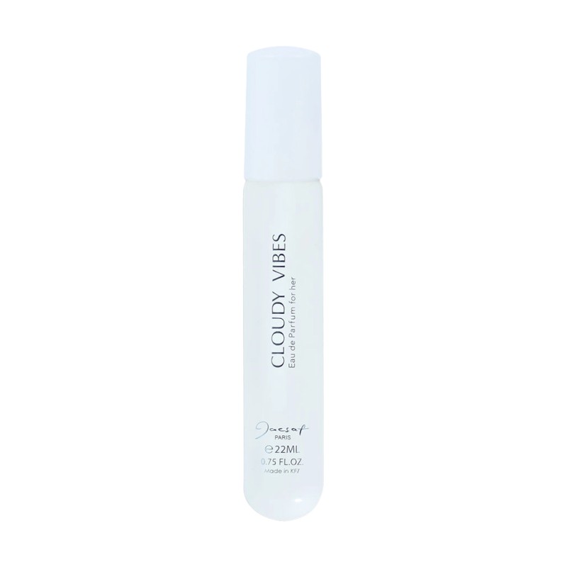 عطر جیبی زنانه ژک ساف مدل Cloudy Vibes معتدل و شیرین با ماندگاری بالا حجم ۲۲ میل