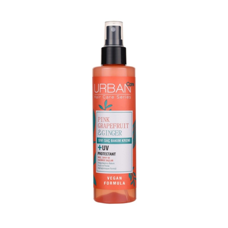 اسپری دوفاز نرم کننده مو اوربن کر مدل PINK GRAPEFRUIT & GINGER مناسب موهای ضعیف و آسیب دیده بدون نیاز به آبکشی حجم ۲۰۰ میل