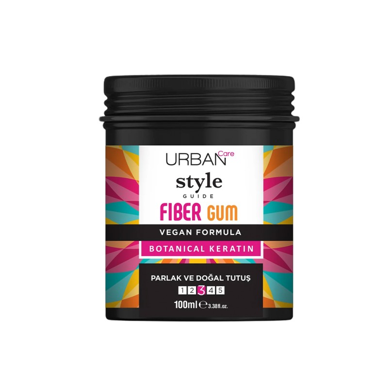 کرم مو اوربن کر مدل FIBER GUM با کراتین گیاهی و قدرت نگهداری انعطاف‌پذیر حجم ۱۰۰ میل