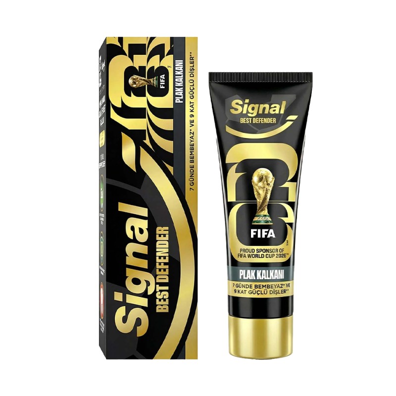 خمیر دندان سیگنال مدل BEST DEFENDER FIFA سفیدکننده و ضد پلاک حجم ۷۰ میل