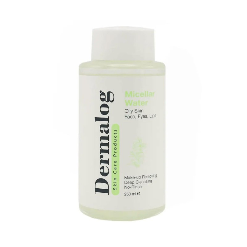 میسلار واتر پوست چرب درمالوگ مدل Oily Skin تنظیم‌کننده سبوم بدون نیاز به آبکشی حجم ۲۵۰ میل