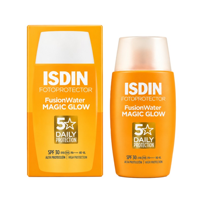 ضد آفتاب رنگی و درخشان کننده ایزدین مدل Fusion Water Magic Glow SPF30 حجم ۵۰ میل
