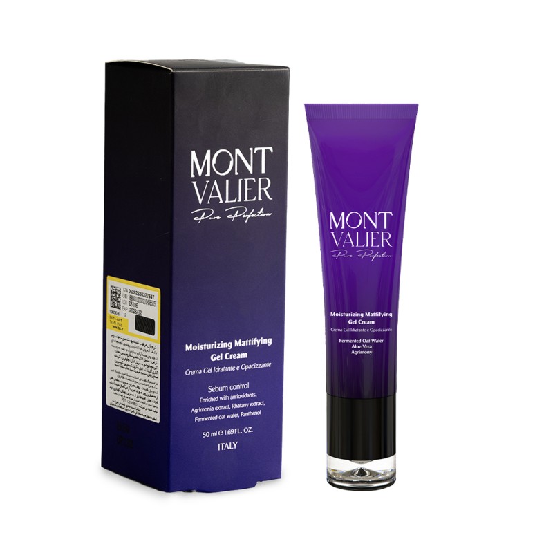 کرم ژل مرطوب کننده و مات کننده مونت ولیر مدل Moisturizing Mattifying Gel Cream با خاصیت کنترل چربی حجم ۵۰ میل