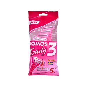 خودتراش سه لبه زنانه دوموس بسته 5 عددی