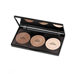 پالت کانتورینگ پودری ۳ رنگ گلدن رز مدل Contour Powder Kit