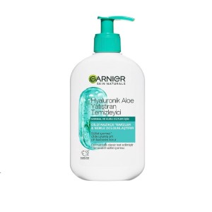 شوینده کرمی آبرسان و تسکین دهنده گارنیه مدل Hyaluronic Aloe مناسب پوست نرمال تا خشک حجم ۲۵۰ میل