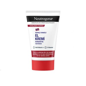 کرم دست کنسانتره و ترمیم کننده نوتروژینا مدل Norwegian Formula حاوی گلیسیرین