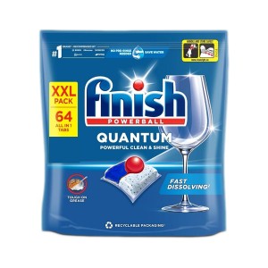 قرص ماشین ظرفشویی فینیش مدل Quantum بسته 64 عددی
