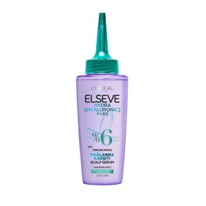 سرم کنترل چربی پوست سر و لایهبردار حاوی سالیسیلیک اسید و هیالورونیک اسید لورآل مدل Elseve Hydra Pure حجم 102 میل