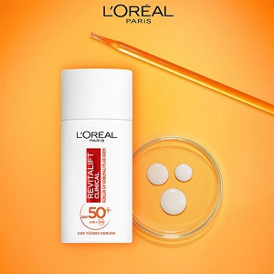 ضدآفتاب روشن‌کننده و ضد پیری لورال مدل Revitalift Clinical SPF 50 حجم 50 میلی‌لیتر