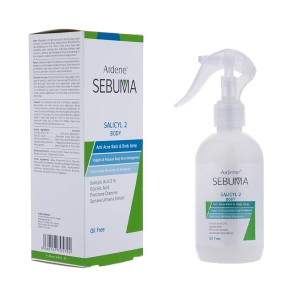 اسپری ضد جوش مناسب پوست‌های چرب و مستعد جوش ضد جوش و لایه‌بردار آردن سبوما مدل SALICYL2 حجم 250 میلی‌لیتر