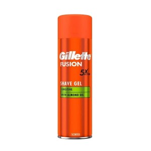 ژل اصلاح آبرسان و محافظ پوست مناسب پوست حساس ژیلت مدل Fusion 5X Action Shave Gel حجم 200 میل