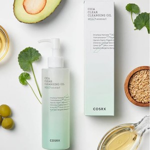 روغن پاک‌کننده صورت سیکا تسکین‌دهنده و آبرسان کوزارکس مدل Calming Cica Cleansing Oil حجم 200 میل