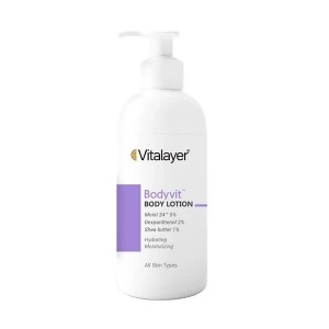 لوسیون مرطوبکننده بدن آبرسان و مغذی مناسب انواع پوست ویتالیر مدل BodyVit حجم 500 میل