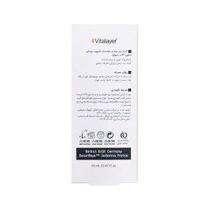 کرم دور چشم جوانساز و ضد چروک حاوی رتینول 0.3% ویتالیر مدل Timevit حجم 20 میل