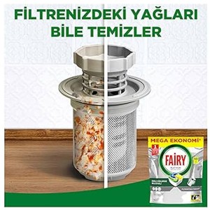 قرص ماشین ظرفشویی تمیزکننده و براق‌کننده فیری مدل Platinum بسته 60 عددی