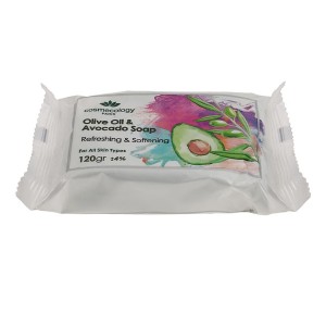 صابون شستشو مرطوب‌کننده کاسمکولوژی مدل روغن زیتون و آووکادو وزن 120 گرم