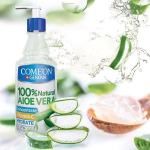 ژل کرم مرطوب‌کننده و تسکین‌دهنده کامان مدل Aloe Vera حجم 400 میل