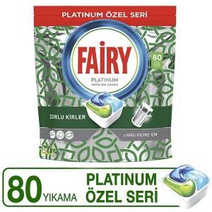 قرص ماشین ظرفشویی فیری مدل Platinum بسته 80 عددی