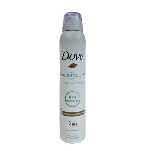 اسپری ضد تعریق زنانه 48 ساعته مناسب پوست حساس داو مدل For Sensitive Skin حجم 200 میل