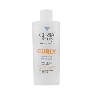 شامپو مناسب موهای فر حاوی شیر نارگیل و روغن ماکادمیا سریتا مدل Curly حجم 200 میل
