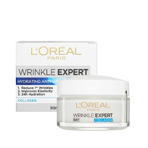 کرم روز ضد چروک لورآل مخصوص سنین بالای ۳۵ سال حاوی کلاژن مدل Wrinkle Expert حجم 50 میل