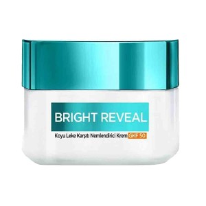 کرم ضد لک و روشن‌کننده لورآل حاوی نیاسینامید و SPF 50 مدل Bright Reveal حجم 50 میل