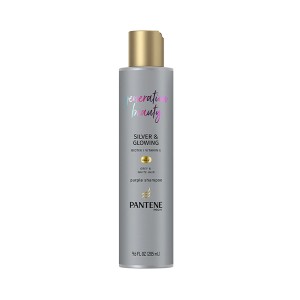 شامپو ضد زردی روشنکننده موهای بلوند و خاکستری پنتن بدون سولفات مدل Pro-V Miracles Silver & Glowing حجم 250 میل