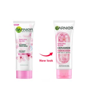 ژل شستشو گارنیه Sakura Glow، پاکسازی ملایم و درخشندگی طبیعی 100 میل