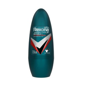 رول ضد تعریق مردانه ضد لک لباس و آنتی باکتریال رکسونا با ماندگاری ۷۲ ساعته مدل Invisible + Antibacterial حجم 45 میل