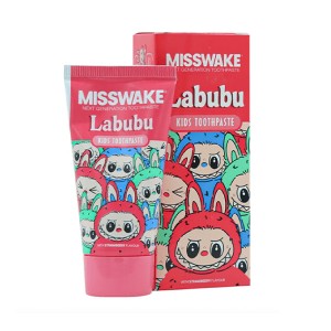 خمیر دندان ژلهای کودک میسویک ضد پوسیدگی و تقویتکننده دندانهای شیری مدل Labubu حجم 50 میل