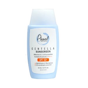 ضدآفتاب بی‌رنگ پیکسل Centella، مناسب پوست چرب و حساس
