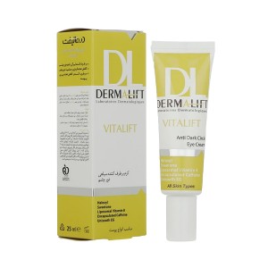 کرم دور چشم ضد تیرگی، پف و لیفتینگ درمالیفت مدل Vita-Lift حجم 25 میل