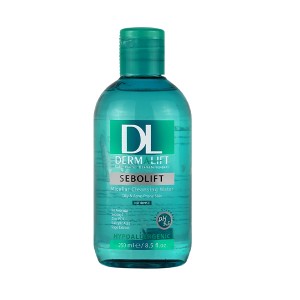 محلول پاککننده آرایش کنترلکننده چربی درمالیفت مخصوص پوستهای چرب و جوشدار مدل Sebolift حجم 250 میل