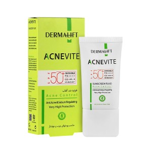 فلوئید ضد آفتاب کنترلکننده چربی درمالیفت مخصوص پوستهای چرب و جوشدار مدل Acnevite SPF 50 حجم 40 میل